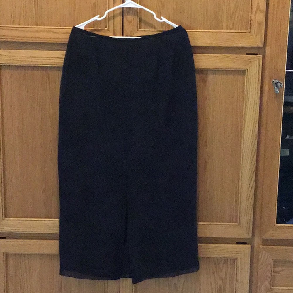 Finite Black Chiffon Skirt